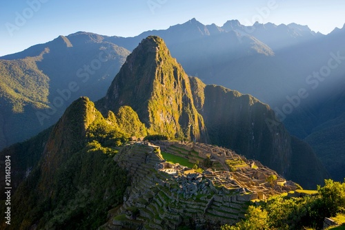 Machu Picchu - Inca citadel situated on a mountan ridge, Peru 