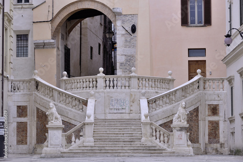 Scalinata monumentale di Piazza Pianciani -Spoleto  photo