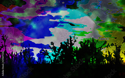 Generalization abstraction of heavens and forests photo