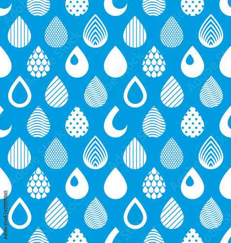 Rain drops falling seamless...