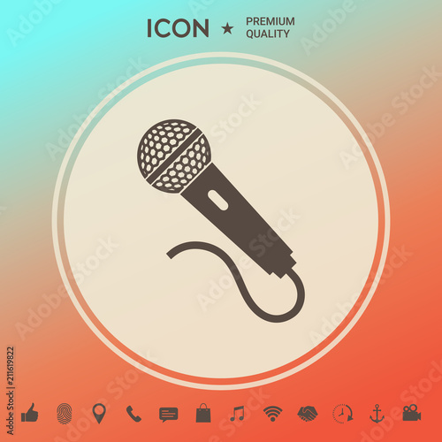 Microphone icon symbol
