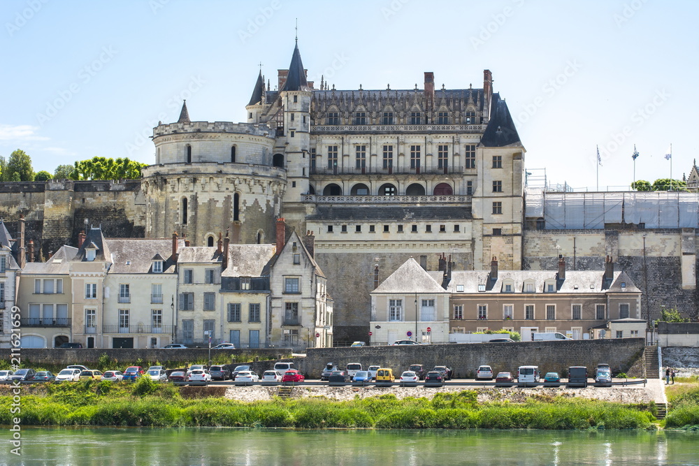 Amboise castle in Loire valley, France
