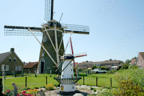 Historic windmill of zoutelande photo