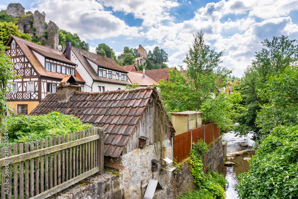 Pottenstein village in Franconian Switzerland Pottenstein village in Franconian Switzerland