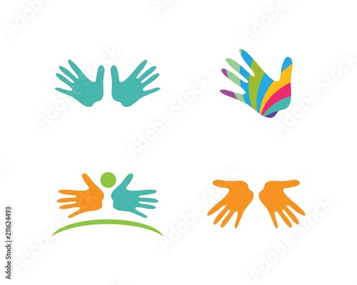 Hand Care Logo Template