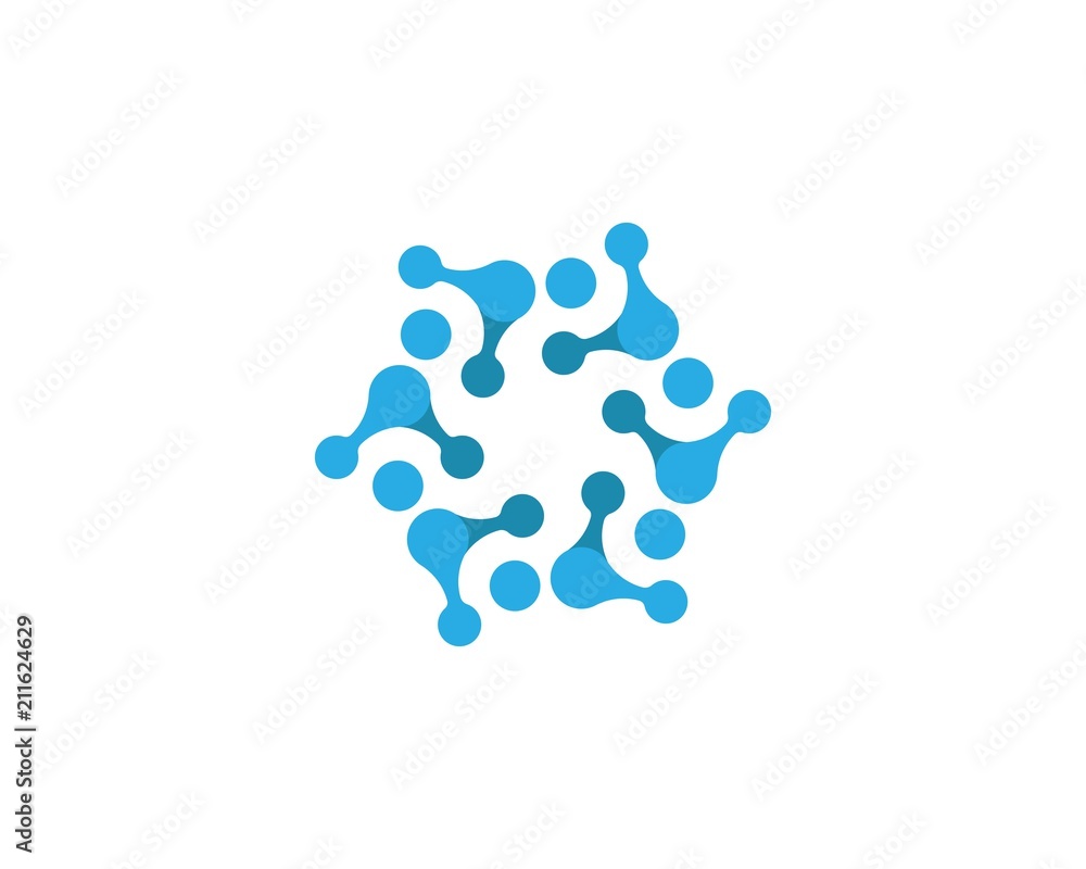 Community, network and social icon Community, network and social icon