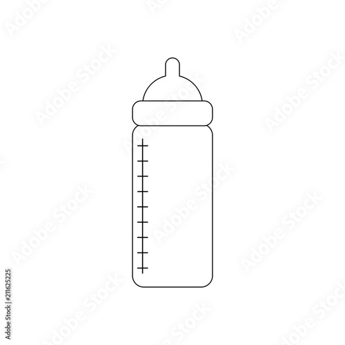 Baby bottle with nutrition
