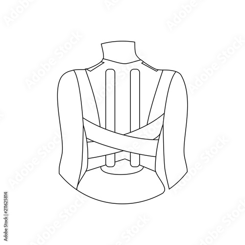 Corset for correction of posture