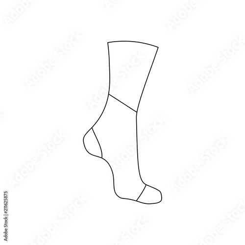 Neoprene brace on the ankle