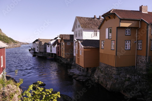 Historische Bootshäuser in Sogndalstrand