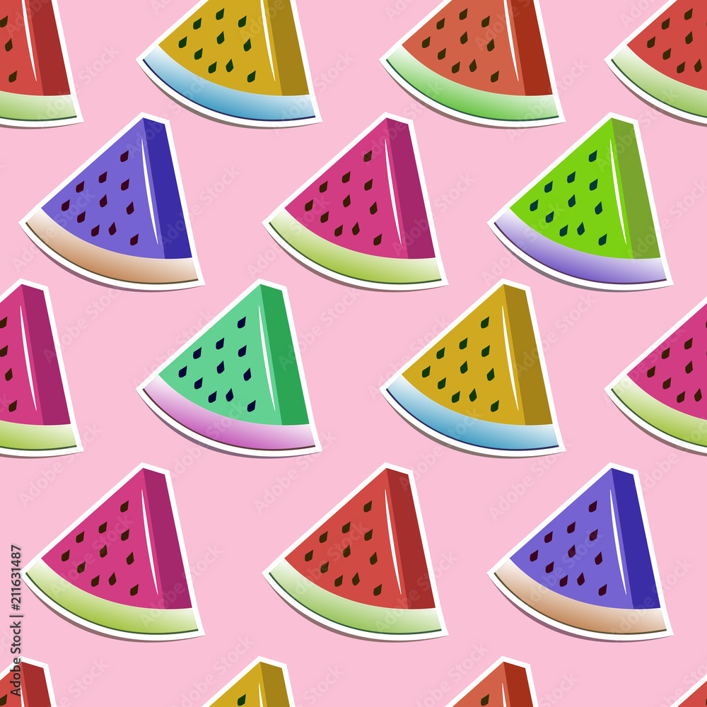 bright slices of watermelon pattern bright slices of watermelon pattern