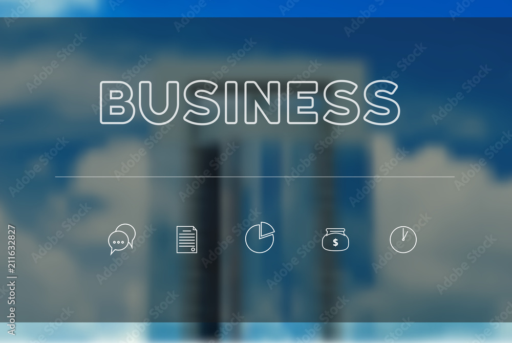 Business vector blur background with infographics Business vector blur background with infographics