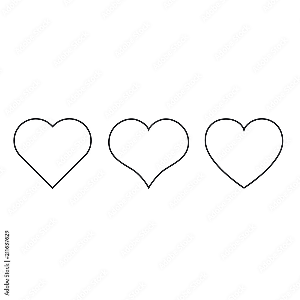 heart  love  vector illustration  sign - symbol  valentine