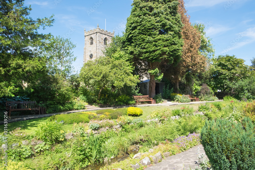 Waddington village, Lancashire, United Kingdom. The village is well