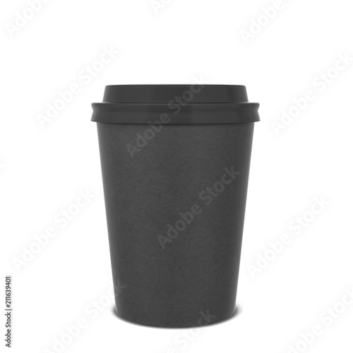 Blank paper coffee cup mock up