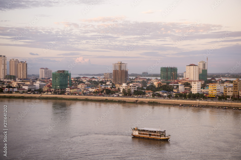 CAMBODIA PHNOM PENH TONLE SAP RIVER CITY CAMBODIA PHNOM PENH TONLE SAP RIVER CITY