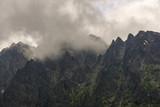 Gerlach massif between clouds. High Tatras. Slovakia.