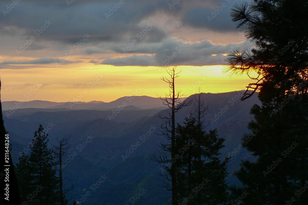 California Mountain Sunset