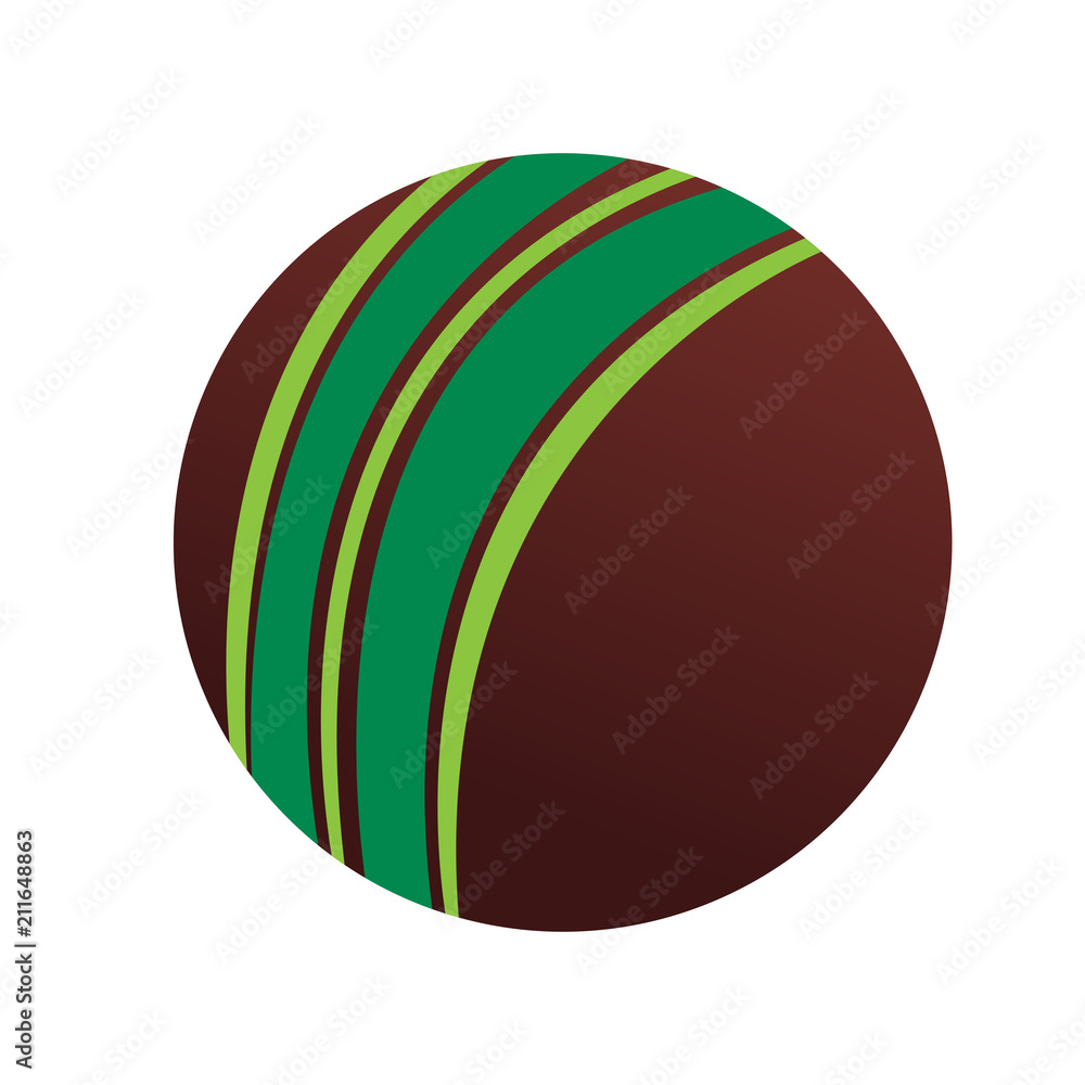 Isolated cricket ball icon