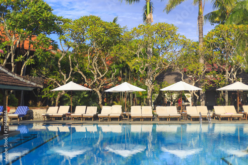 A Sanur resort on Bali in Indonesia