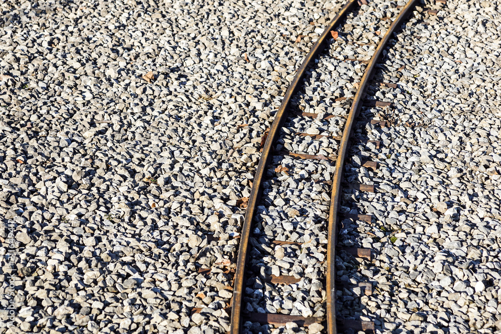 The Close-Up of the Straight Railway The Close-Up of the Straight Railway