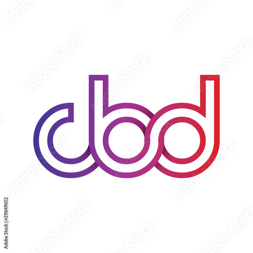 Initial Letter CBD Design Logo