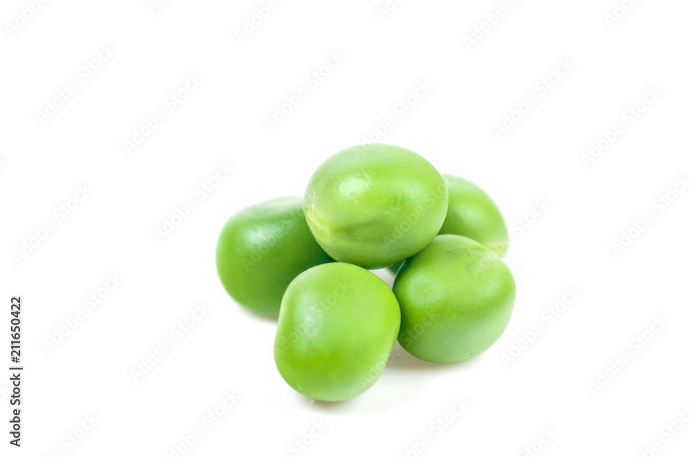 green peas isolated on white background green peas isolated on white background