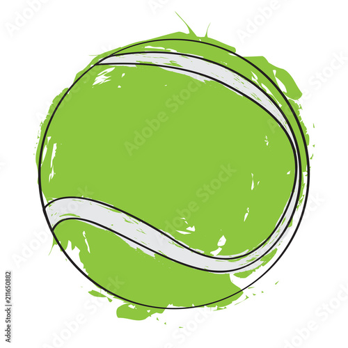 Sketch of a tennis ball