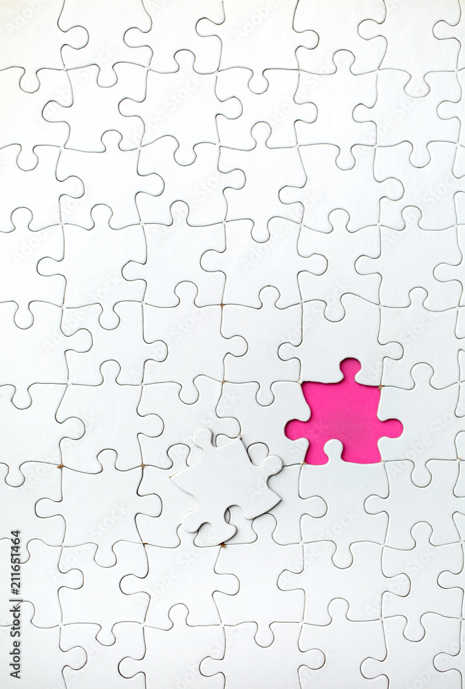 Missing piece in a jigsaw puzzle Missing piece in a jigsaw puzzle