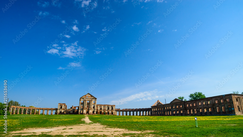 Medieval ancient Ruzhany castle on summer Medieval ancient Ruzhany castle on summer