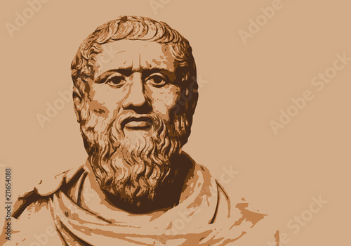 Platon - philosophe - portrait - grec - personnage célèbre - personnage - historique - Grèce - antique photo