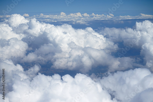 Sky line View with Clouds from air plane © oleksandr