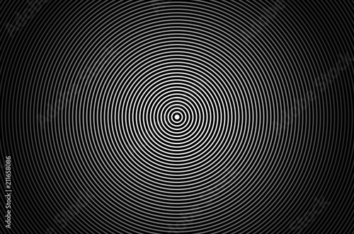 hypnotic dark circle lines