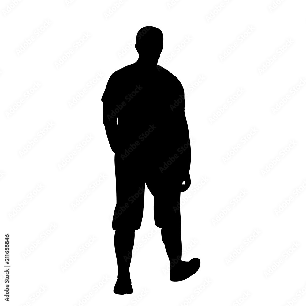 Obraz premium white background, silhouette man