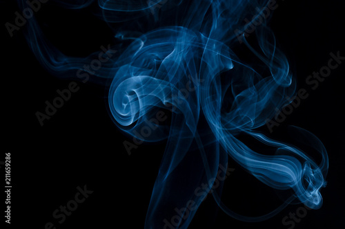 Nature Abstract  The Delicate Beauty and Elegance of a Wisp of Smoke