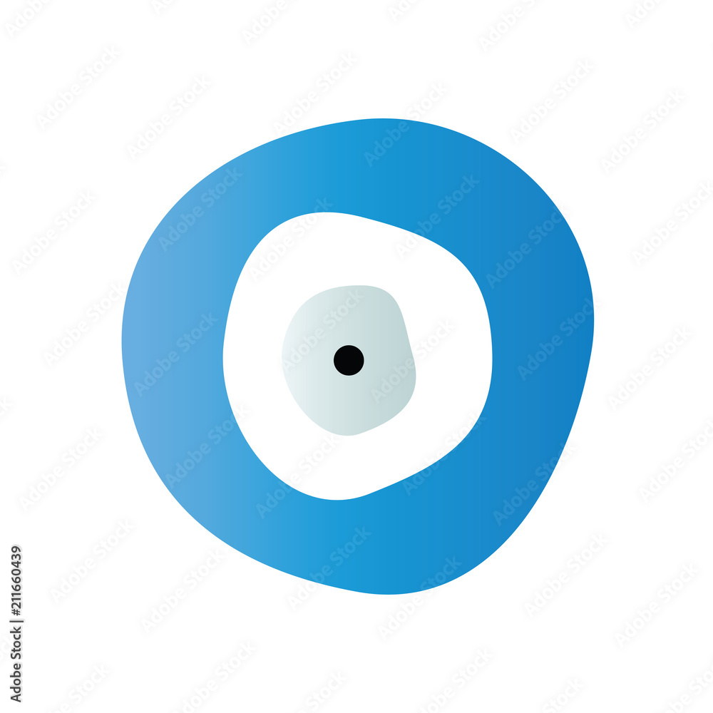 blue evil eye vector isolated on white background blue evil eye vector isolated on white background