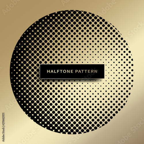 Halftone dots design, halftone background