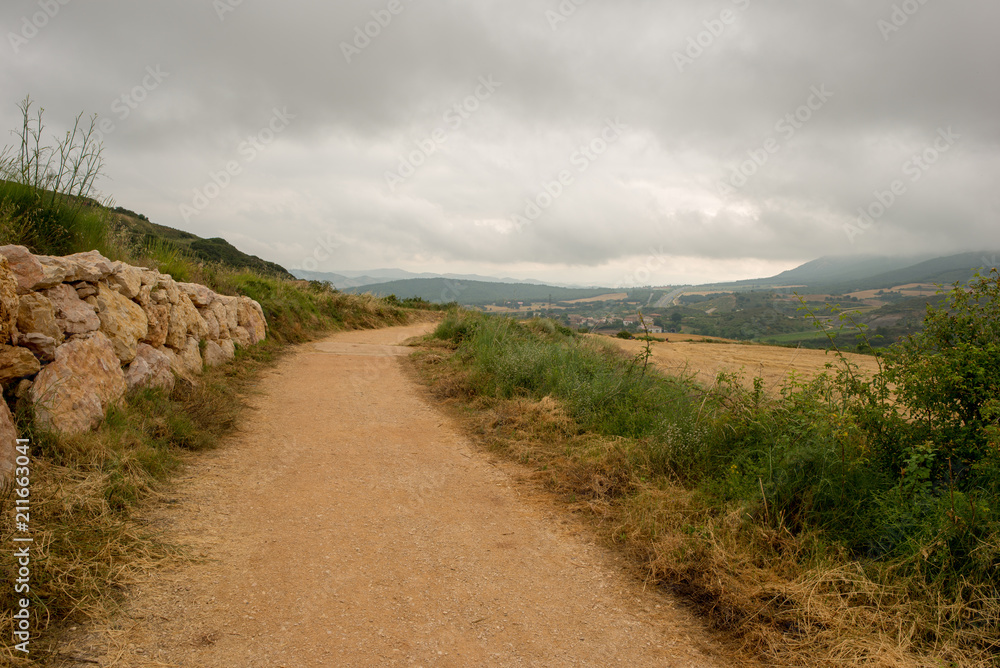 Camino de Santiago as it passes through Navarra Camino de Santiago as it passes through Navarra