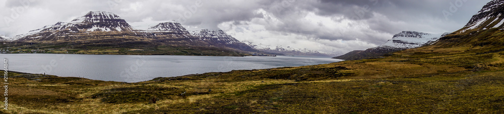 Beautiful views of Icelandic fjords close to Hofn