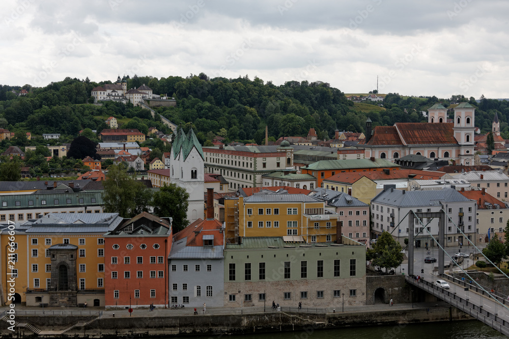 Obraz premium Passau - City of Three Rivers..