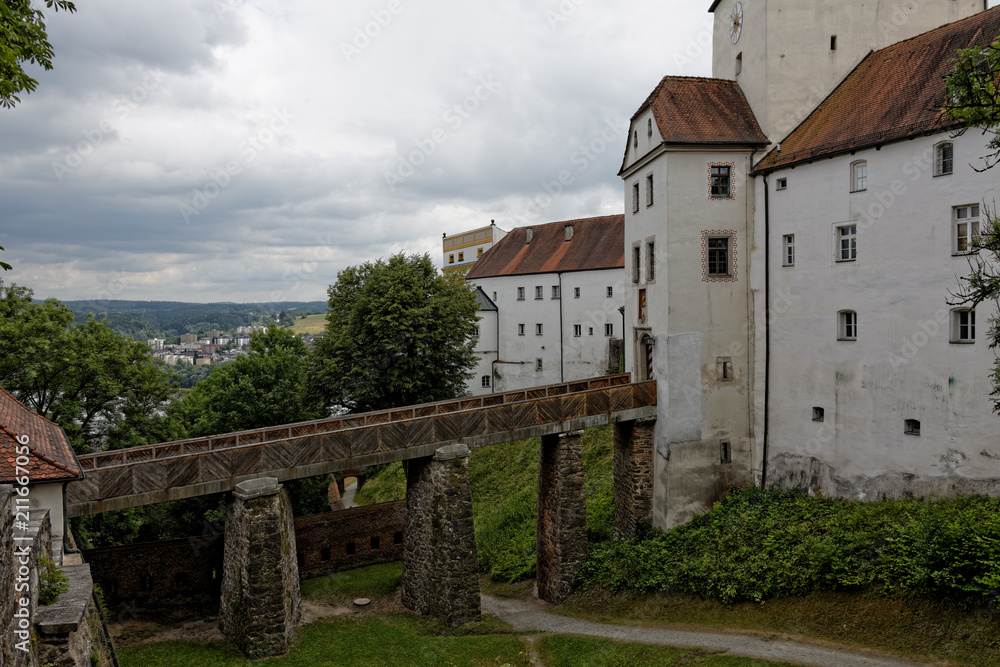 Fototapeta premium Passau - City of Three Rivers..Veste Oberhaus.
