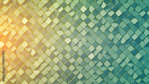 Yellow blue gradient rhomb ...