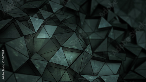 Futuristic black glossy con...