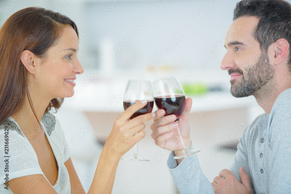 happy young couple having lanch happy young couple having lanch