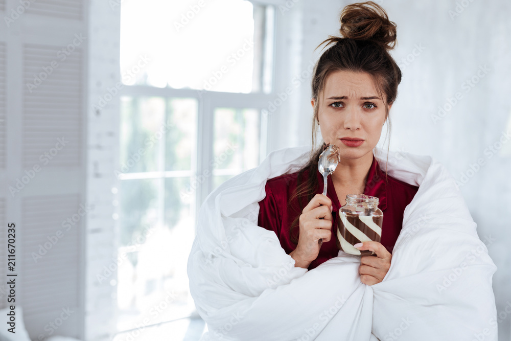 Fotografie Woman with spoon