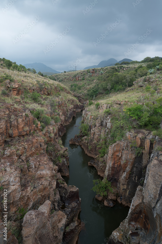 Naklejka premium Bourke's Luck Potholes, Blyde River Canyon Nature Reserve, Moremela, Mpumalanga, Südafrika, Afrika