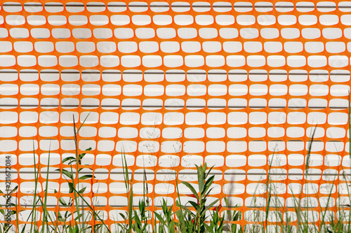 building mesh guard rail background photo