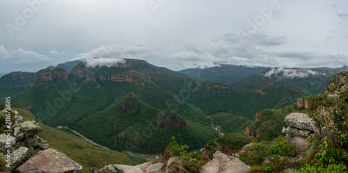 Blyde River Canyon & Three Rondavels, Blyde River Canyon Nature Reserve, Moremela, Mpumalanga, Südafrika, Afrika photo