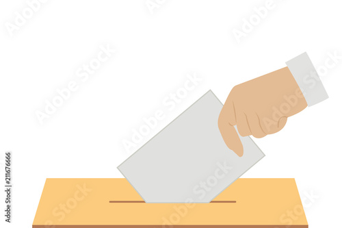 Votar para las elecciones políticas.