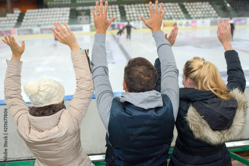 Fototapeta premium ice hockey supporters